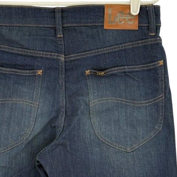 Lee Men's Berkley Stretch Regular Fit Blue Denim Shorts Size 32 Inseam 10" NWT - Picture 4 of 11